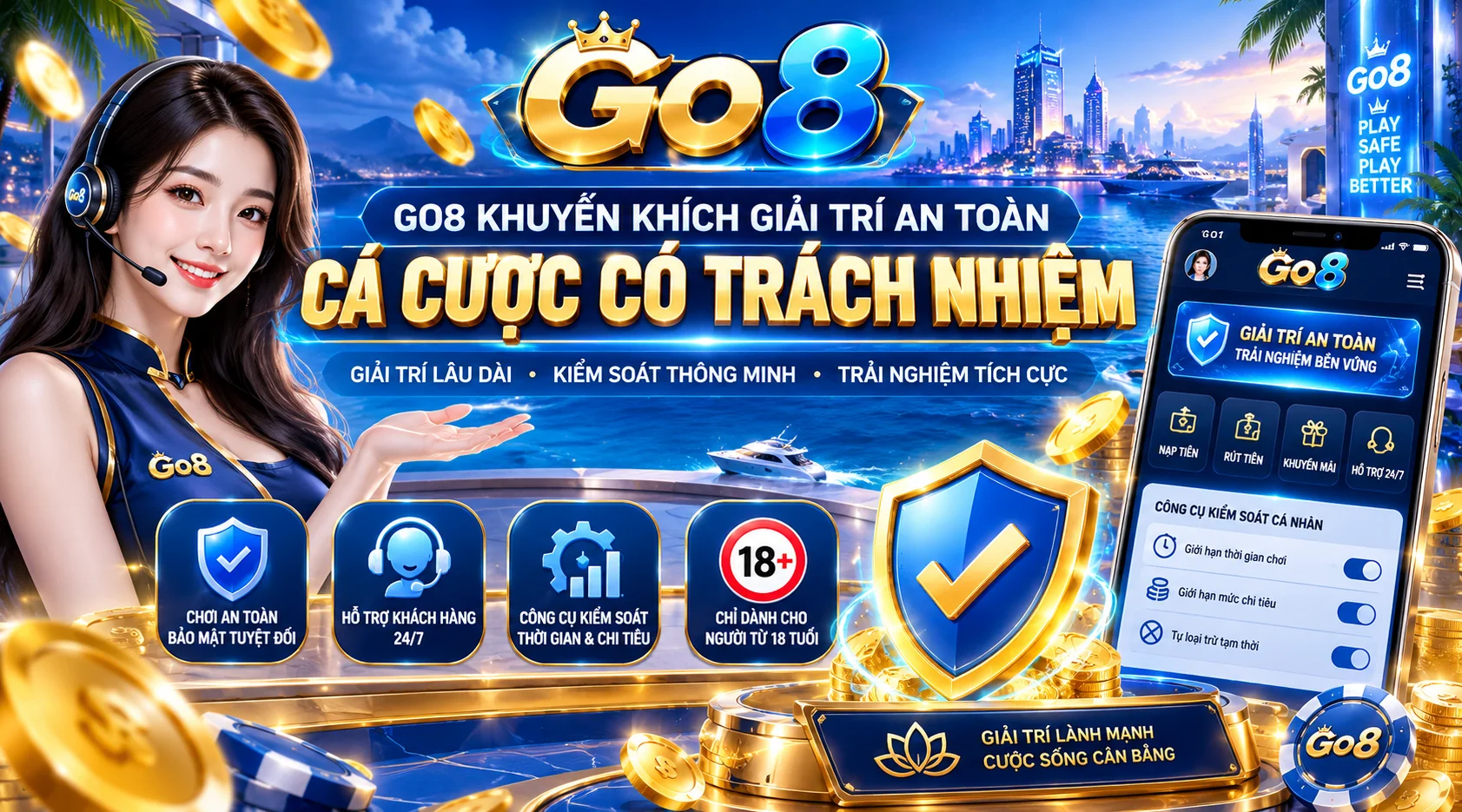 Go8 khuyến khích giải trí an toàn với Cá Cược Có Trách Nhiệm