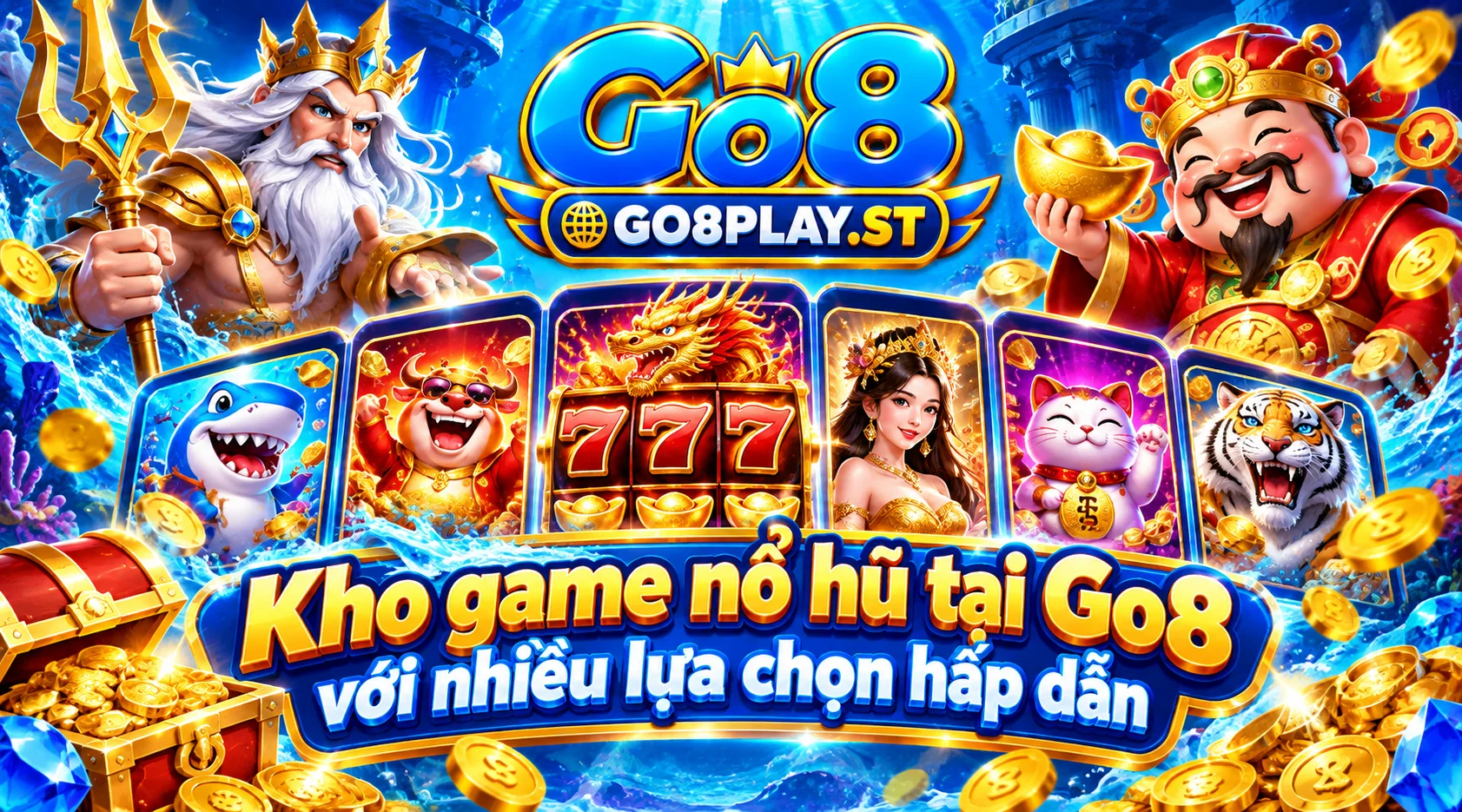 Kho game nổ hũ tại Go8 với nhiều lựa chọn hấp dẫn