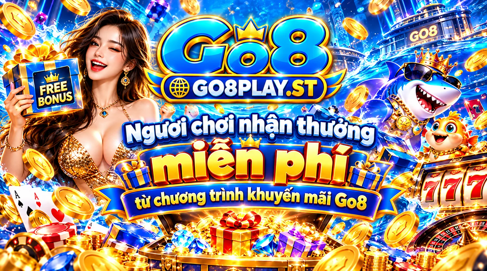 Người chơi nhận thưởng miễn phí từ chương trình khuyến mãi Go8