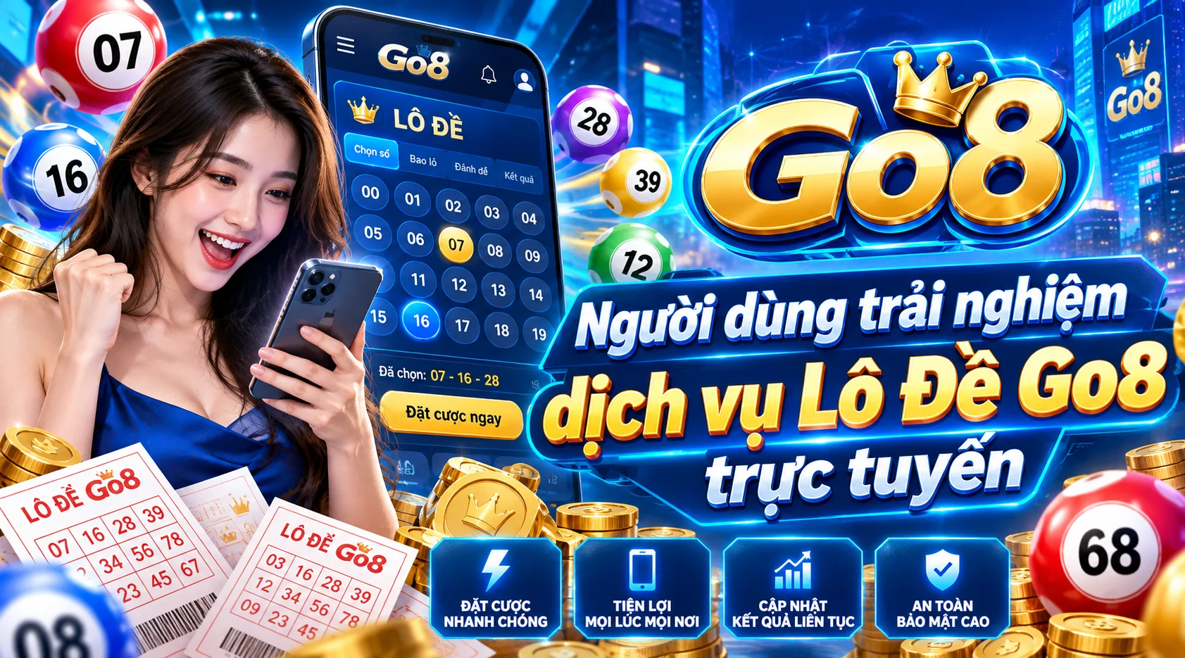 Người dùng trải nghiệm dịch vụ Lô Đề Go8 trực tuyến