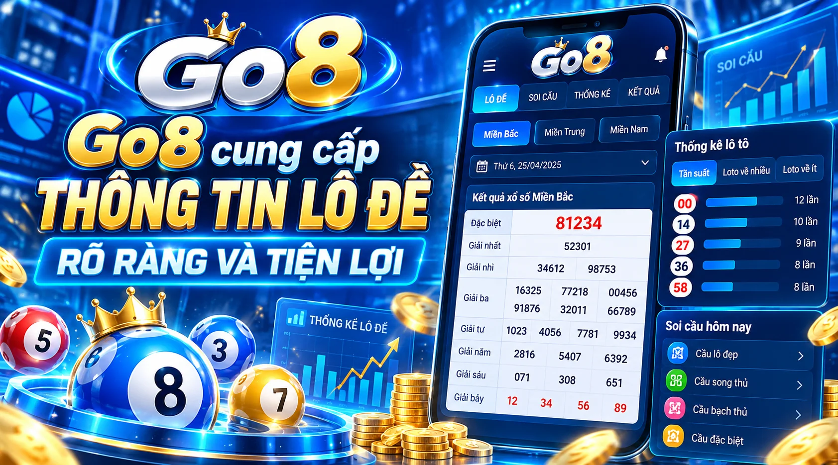 Go8 cung cấp thông tin lô đề rõ ràng và tiện lợi